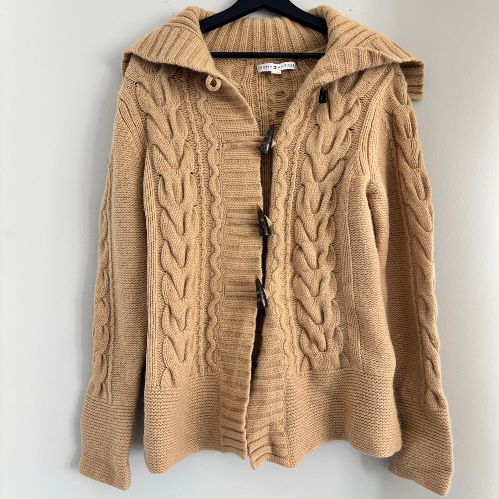 RARE Vintage Tommy Hilfiger Lamb Wool & Rabbit Hair Cardigan Women's Size Large
